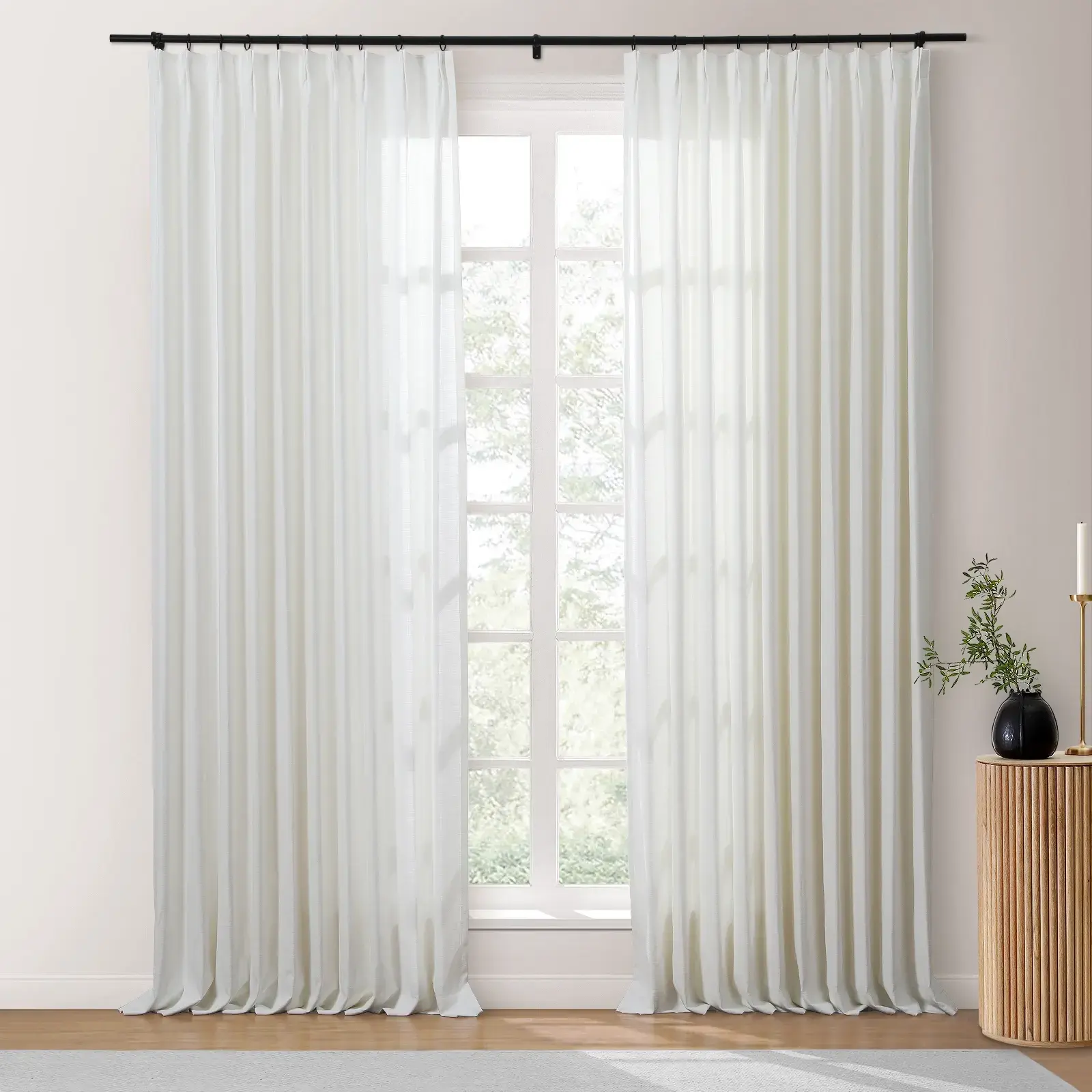Isabella Heavyweight Cotton Drapery Pleated|TWOPAGES Curtains