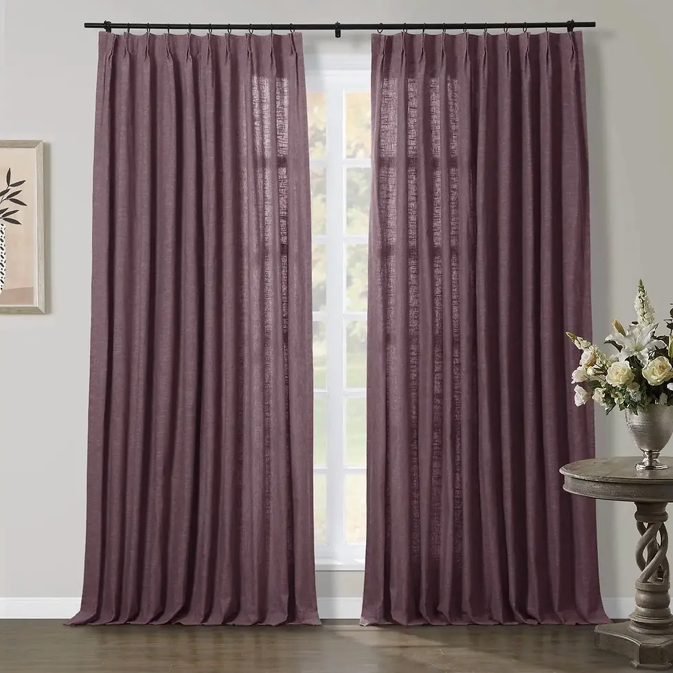 Miniature : Jawara Luxury Linen Cotton Curtain Pleated|TWOPAGES Curtains