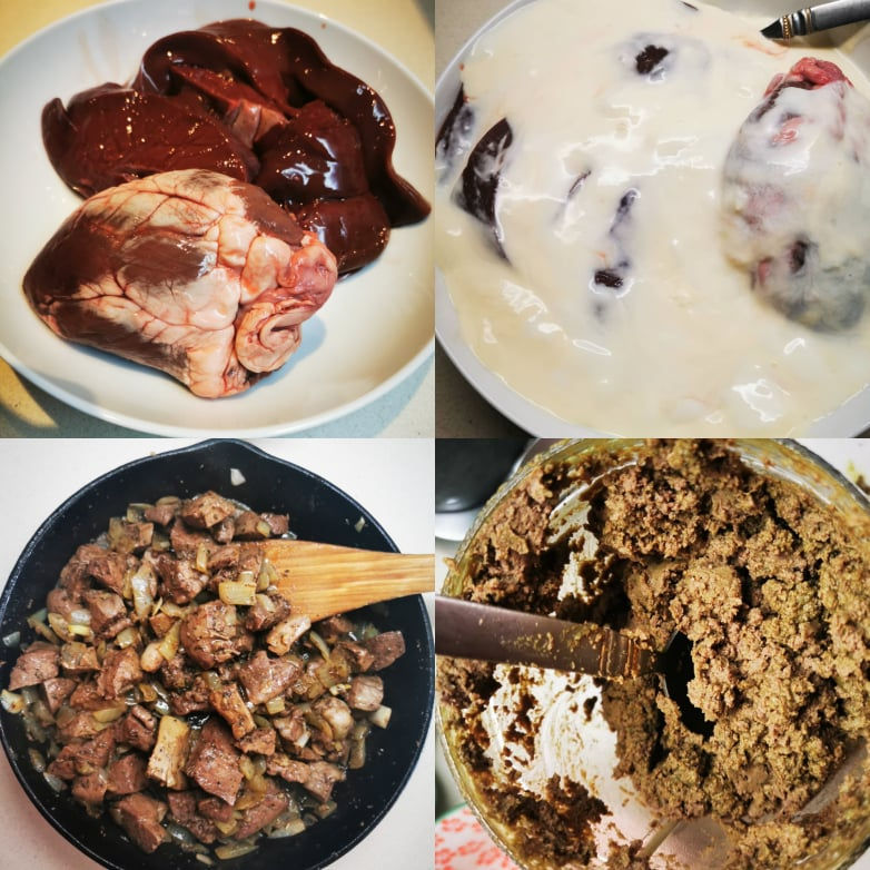 Liver and lamb's heart Pate