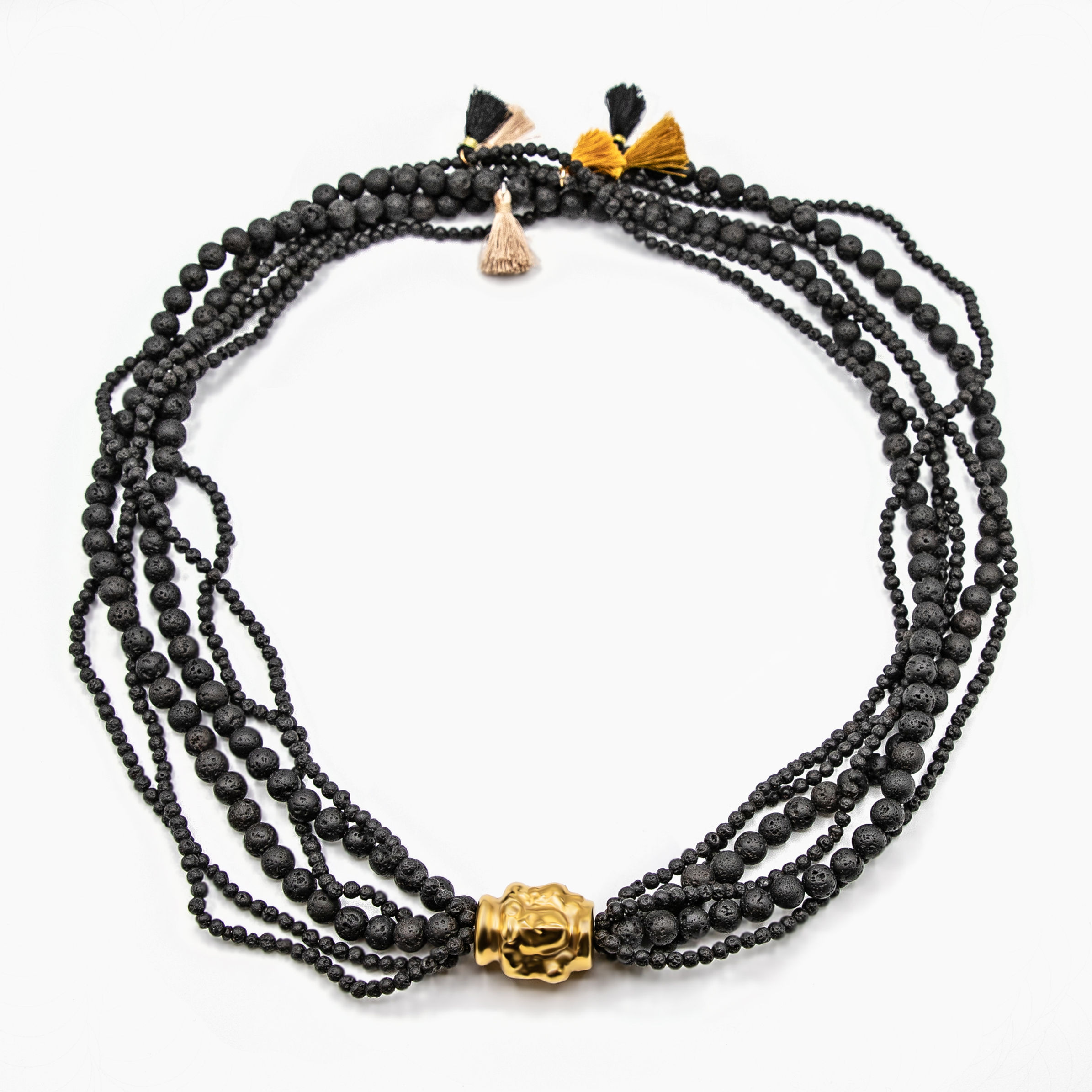 GP "Epoca d'Oro" (Golden Era) Multi-Layered Necklace of Teste di Moro