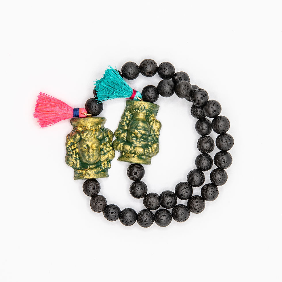 縮圖：GP "Lui e Lei" (He and She) Double-Layered Bracelet of Teste di Moro