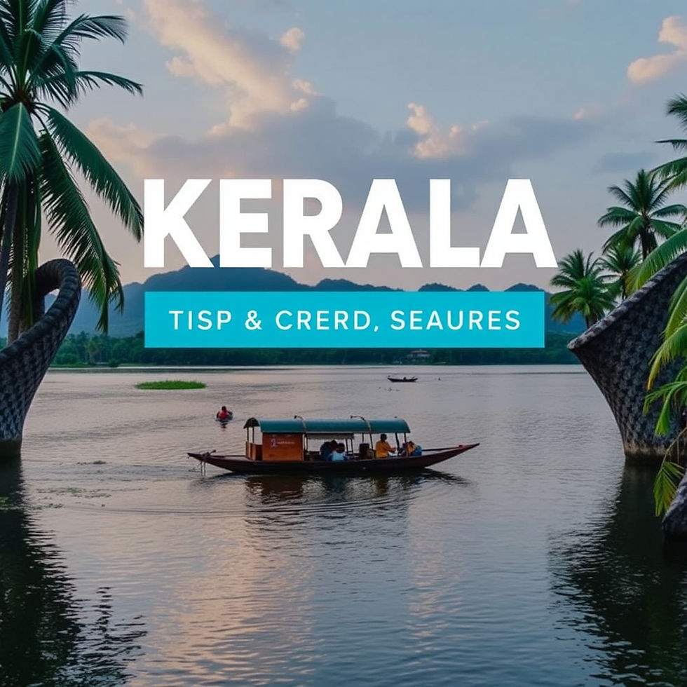 Scenic Beauty of Kerala: Exploring Tranquil Backwaters and Lush Landscapes.