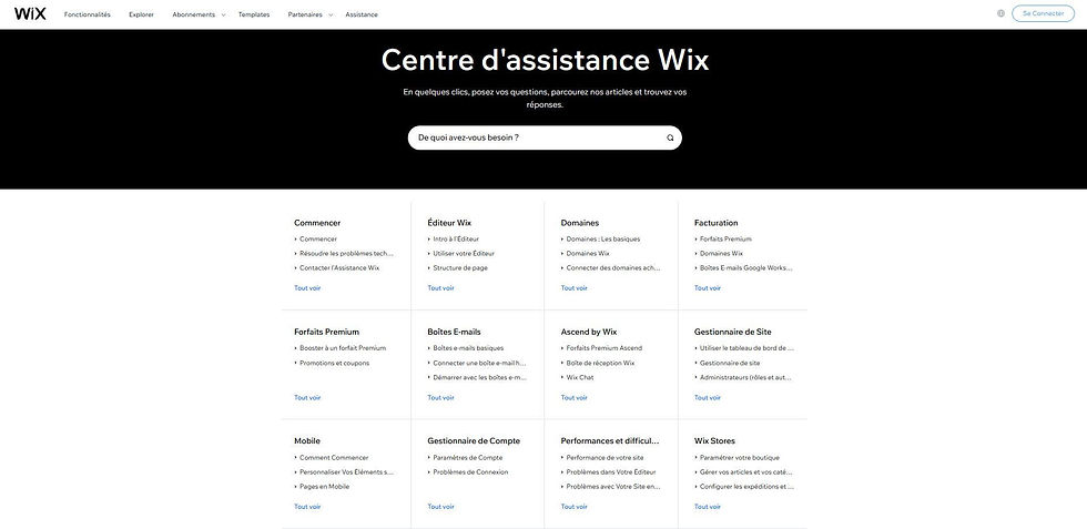 wix assistance