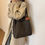 Thumbnail: Leopard Pattern Tote Bag Vintage Canvas Shoulder Bag Fashion Big Capacity Handba