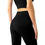 Thumbnail: Mesh Seamless Legging With Ribbing Detail - Black