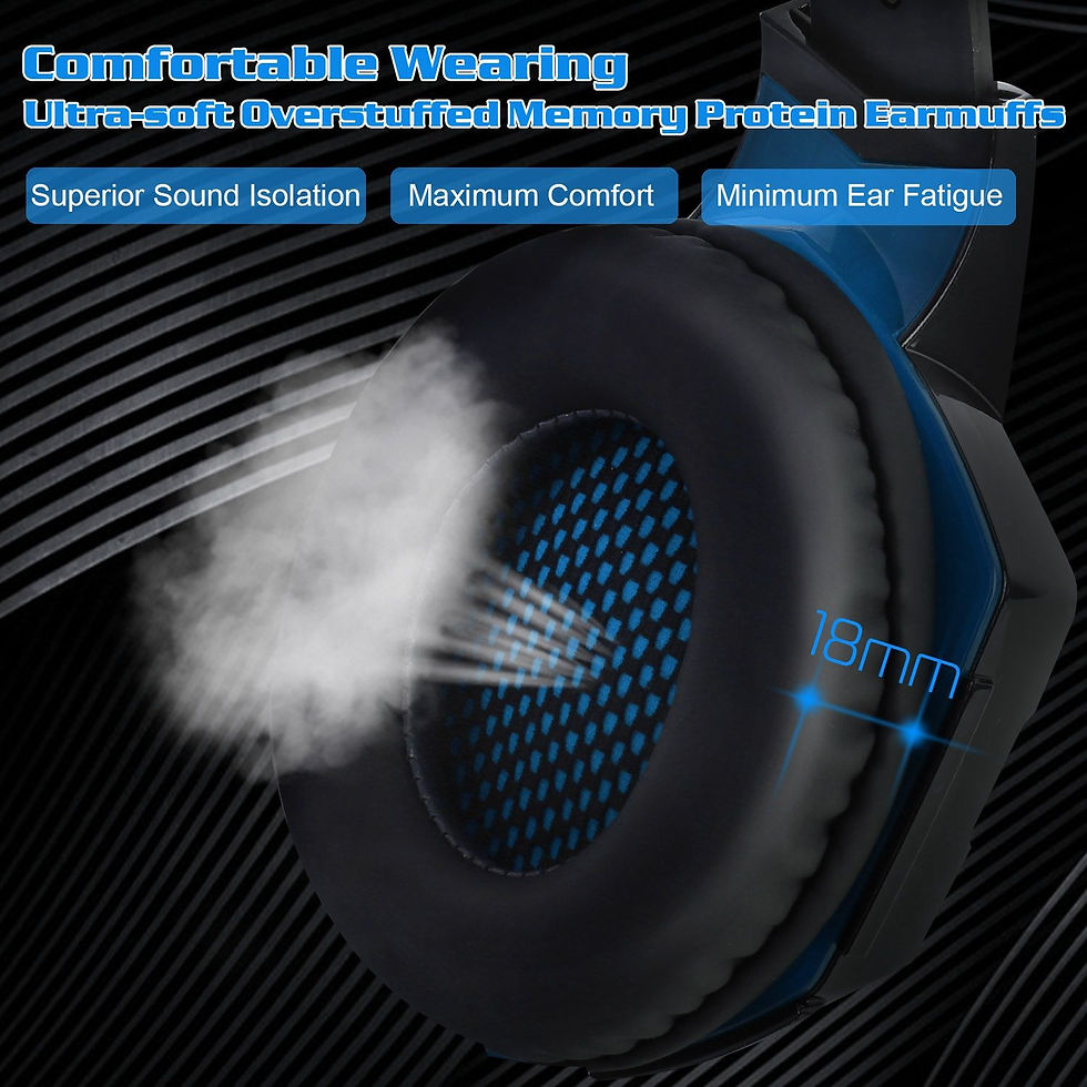 Thumbnail: Gaming Headset Over Ear Headphones for PS4 Xbox Nintendo Switch PC Laptop