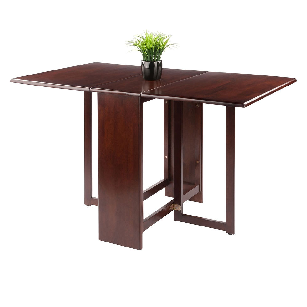 Thumbnail: Clara Double Drop Leaf Dining Table; Walnut