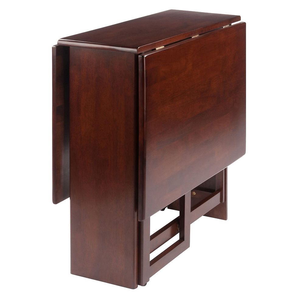 Thumbnail: Clara Double Drop Leaf Dining Table; Walnut
