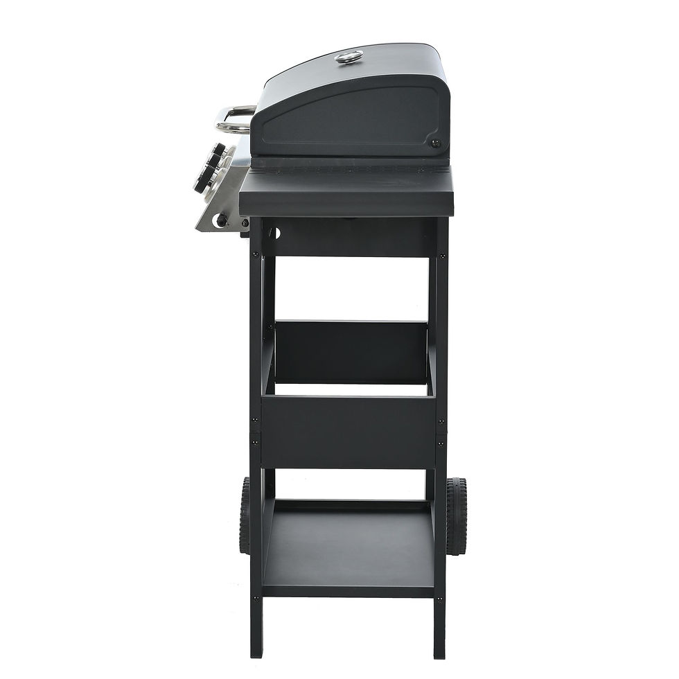 Thumbnail: Propane Gas Grill 4 Burner Barbecue Grill, Stainless Steel 34,000 BTU Patio Gard