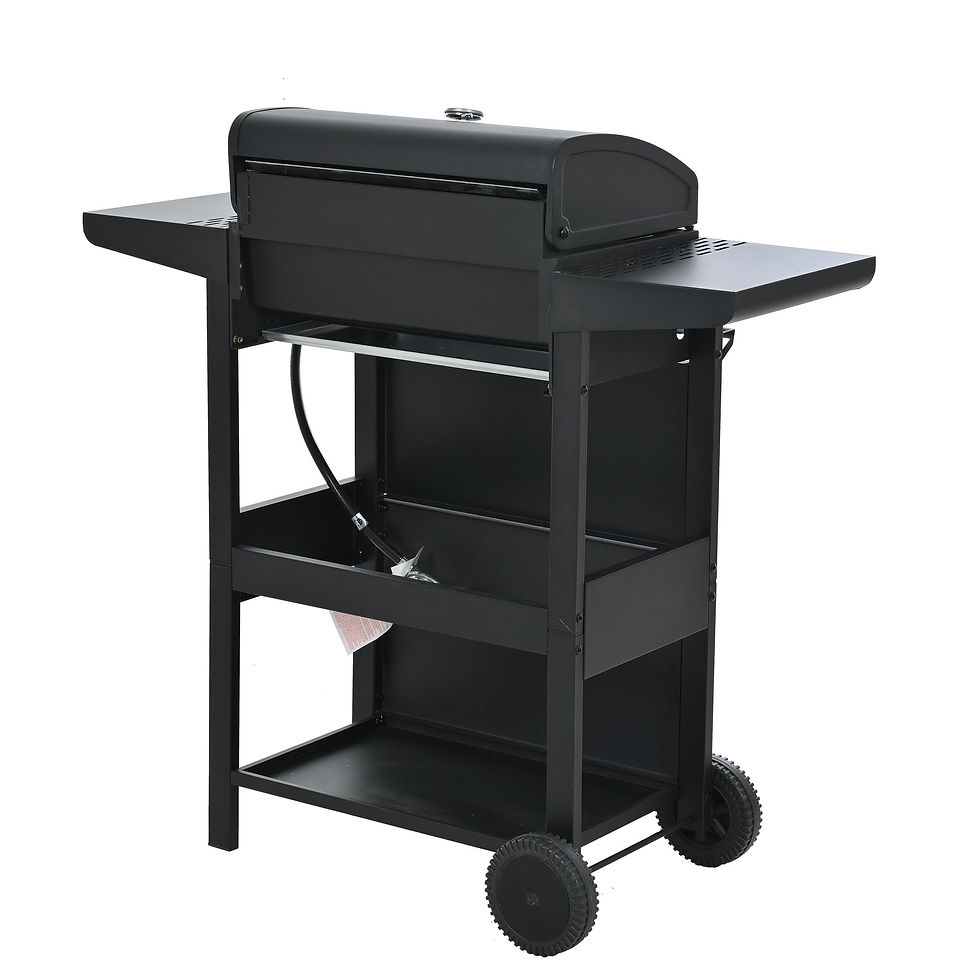Thumbnail: Propane Gas Grill 4 Burner Barbecue Grill, Stainless Steel 34,000 BTU Patio Gard