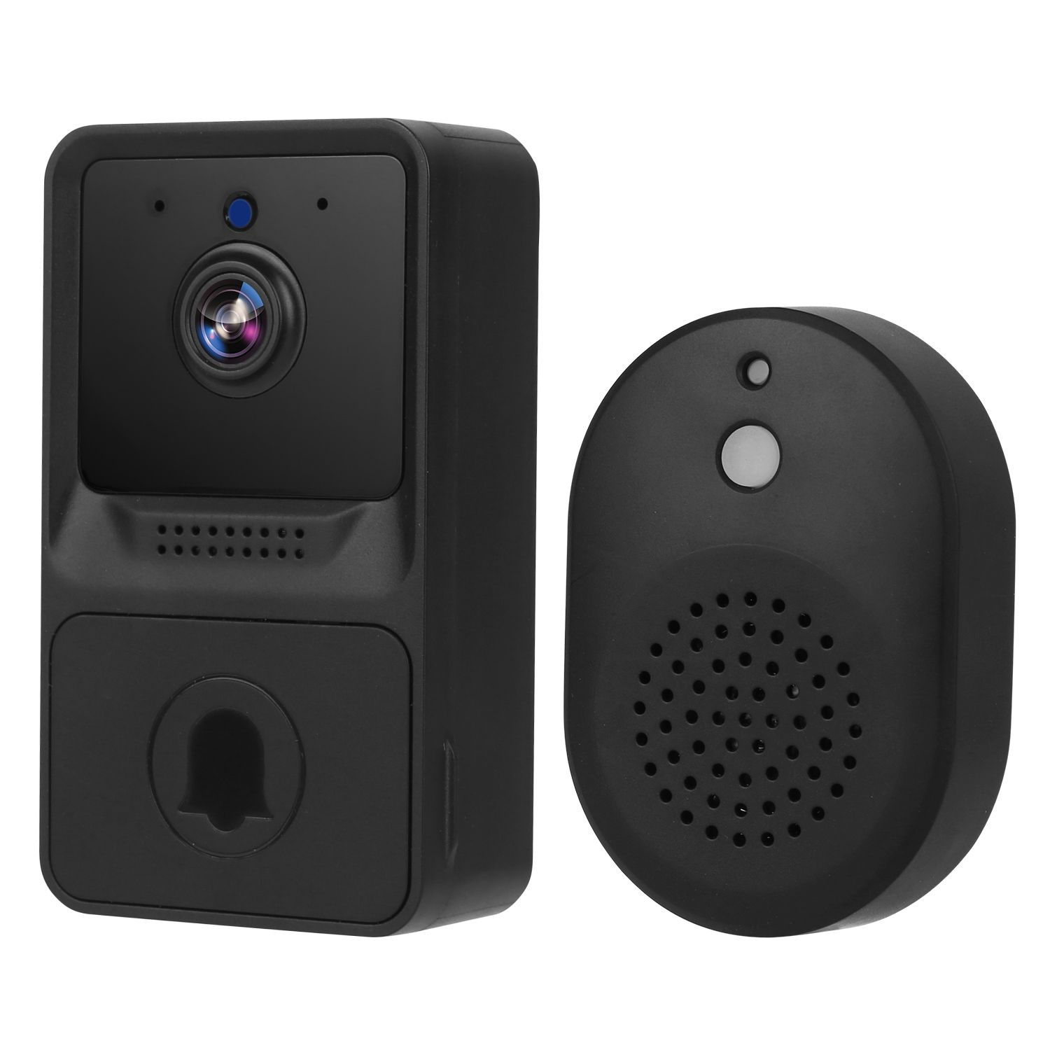 Smart Wireless WiFi Doorbell Security 2 Way Intercom Visual Bell Chime Night Vis