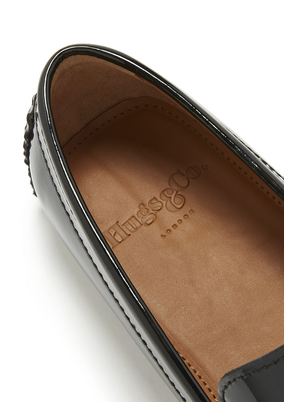 Thumbnail: Penny Driving Loafers, Black Patent Leather