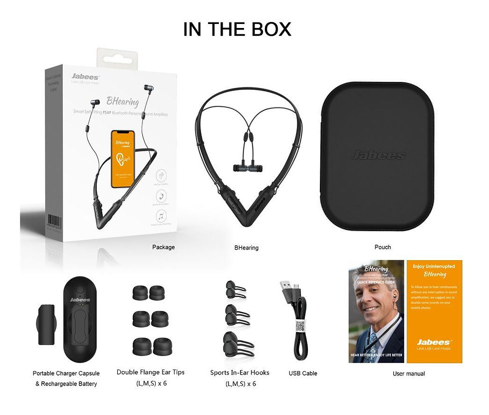 Thumbnail: BHearing –  Digital Self-Fitting PSAP Bluetooth Personal Sound Amplifiers
