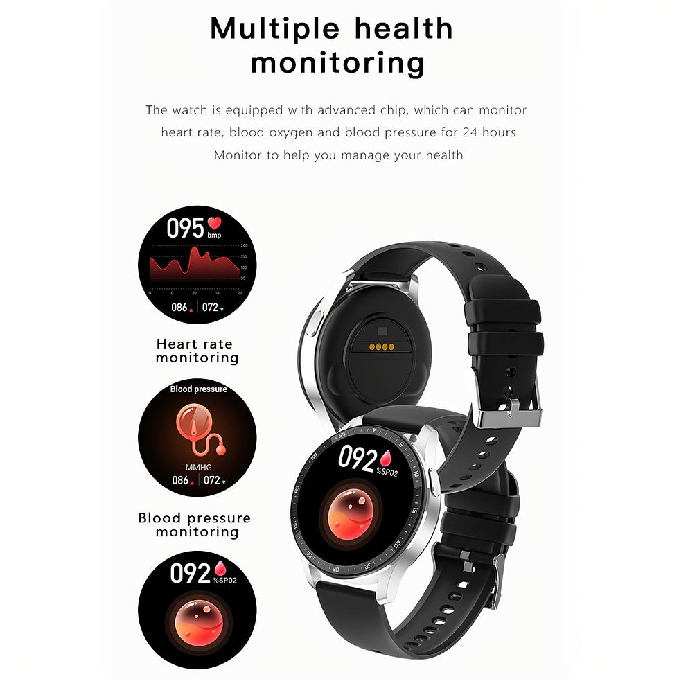 Thumbnail: Smart Sports Watch With Built-in Earphone Waterproof Monitoring Blood Pressure H