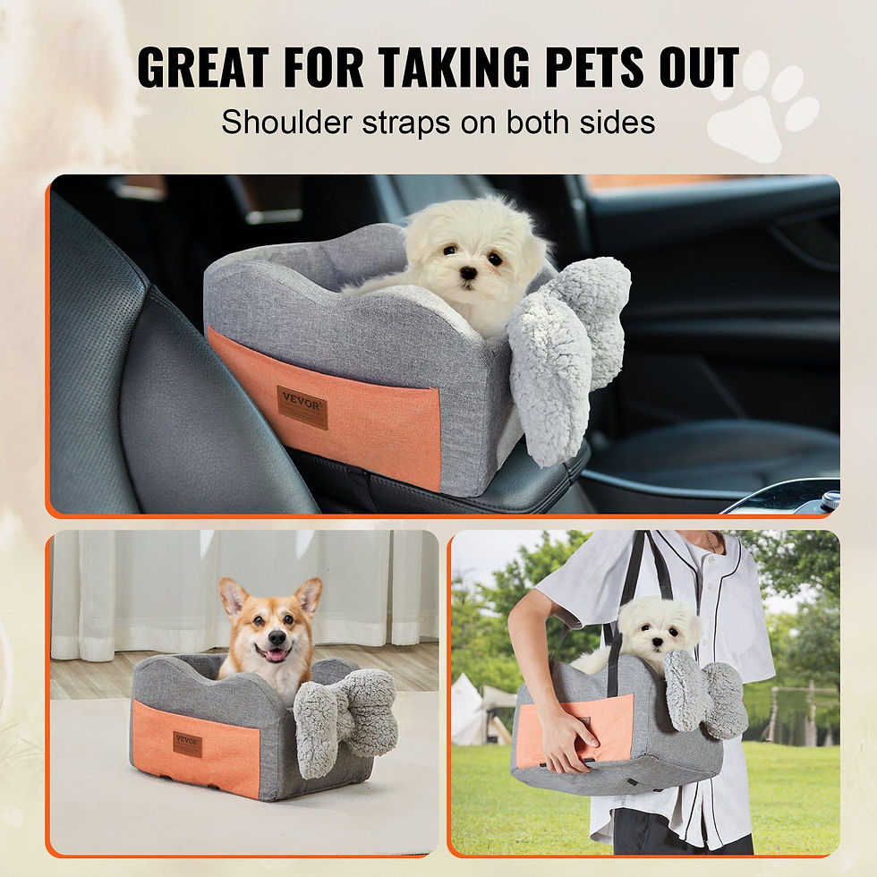 Thumbnail: VEVOR Center Console Dog Car Seat Dog Booster Car Seat for Small Dog 8 lbs