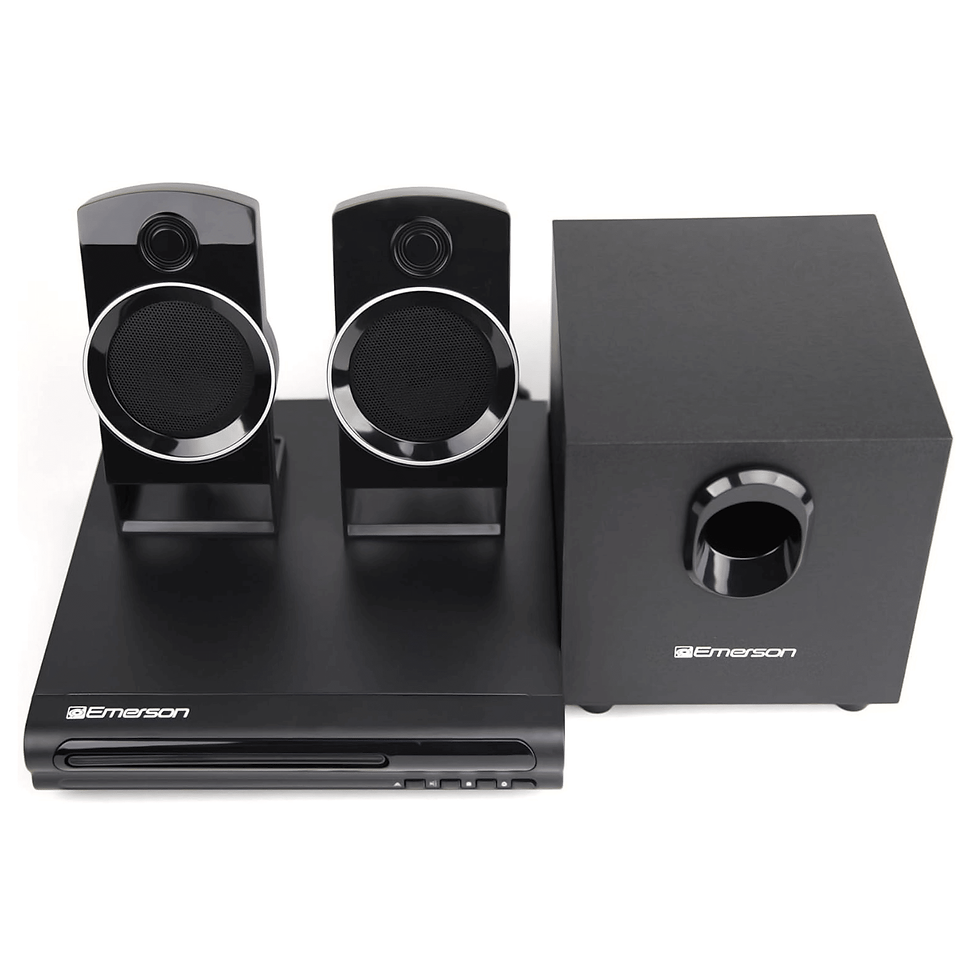 Thumbnail: Emerson Speaker Surround Sound System & 2.1 Channel Home Theater DVD Player