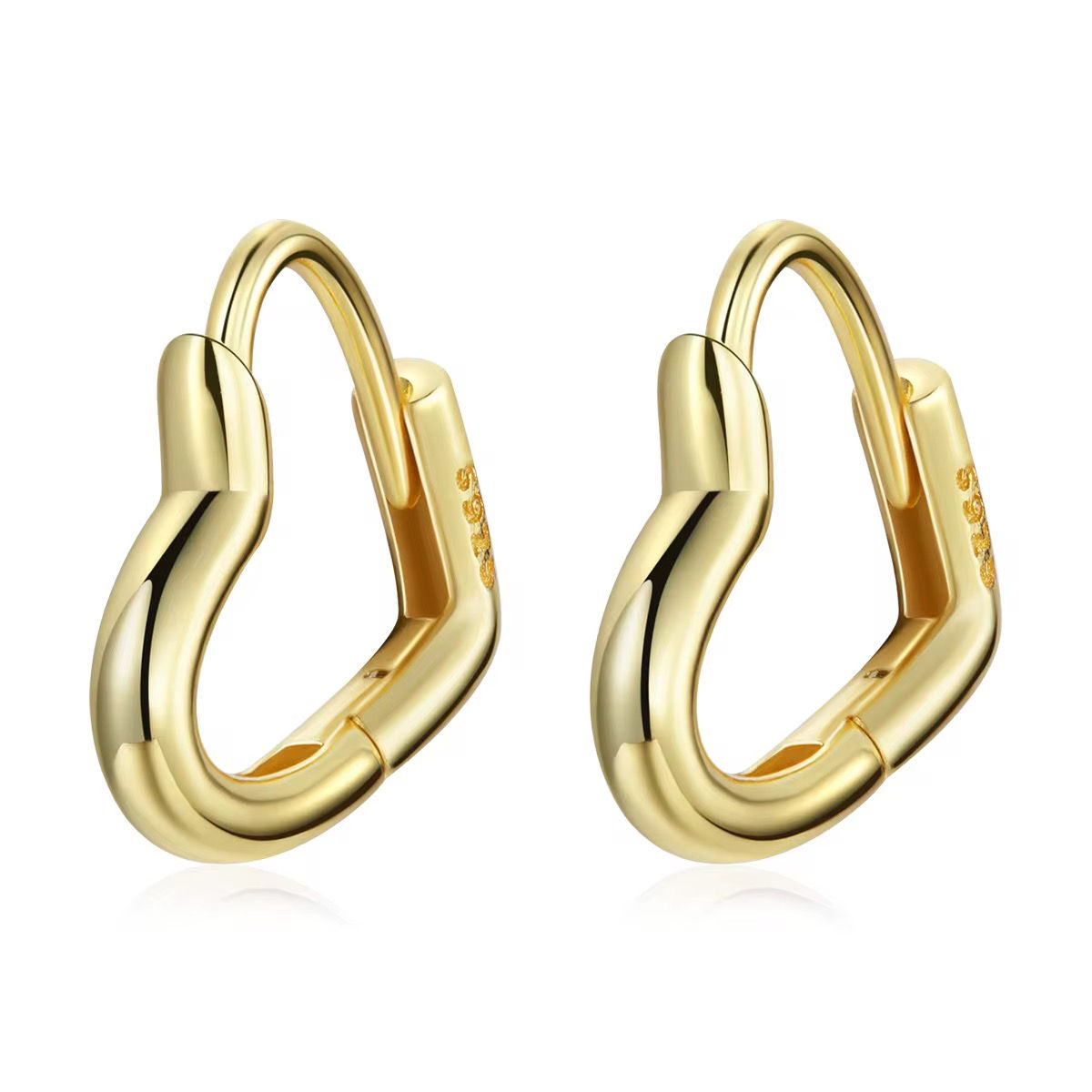 Aretes Corazon Plata 925