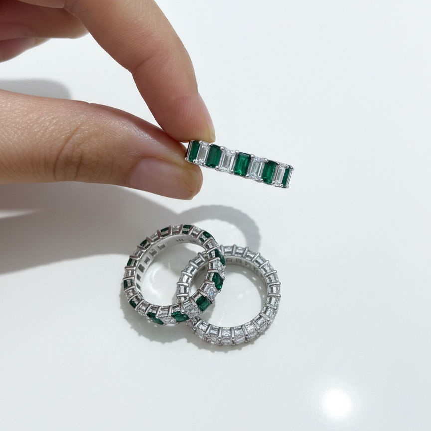 Miniatura: Anillo Regina de Plata 925 con zirconias