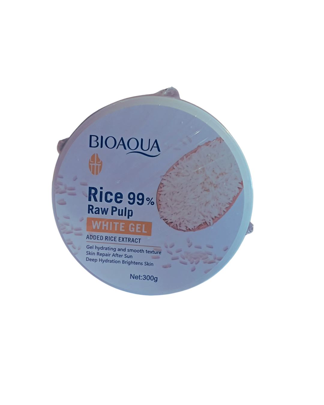 Bioaqua Rice 99% Raw Pulp White Gel 300g – Hydrating Brightening Skin Care Gel