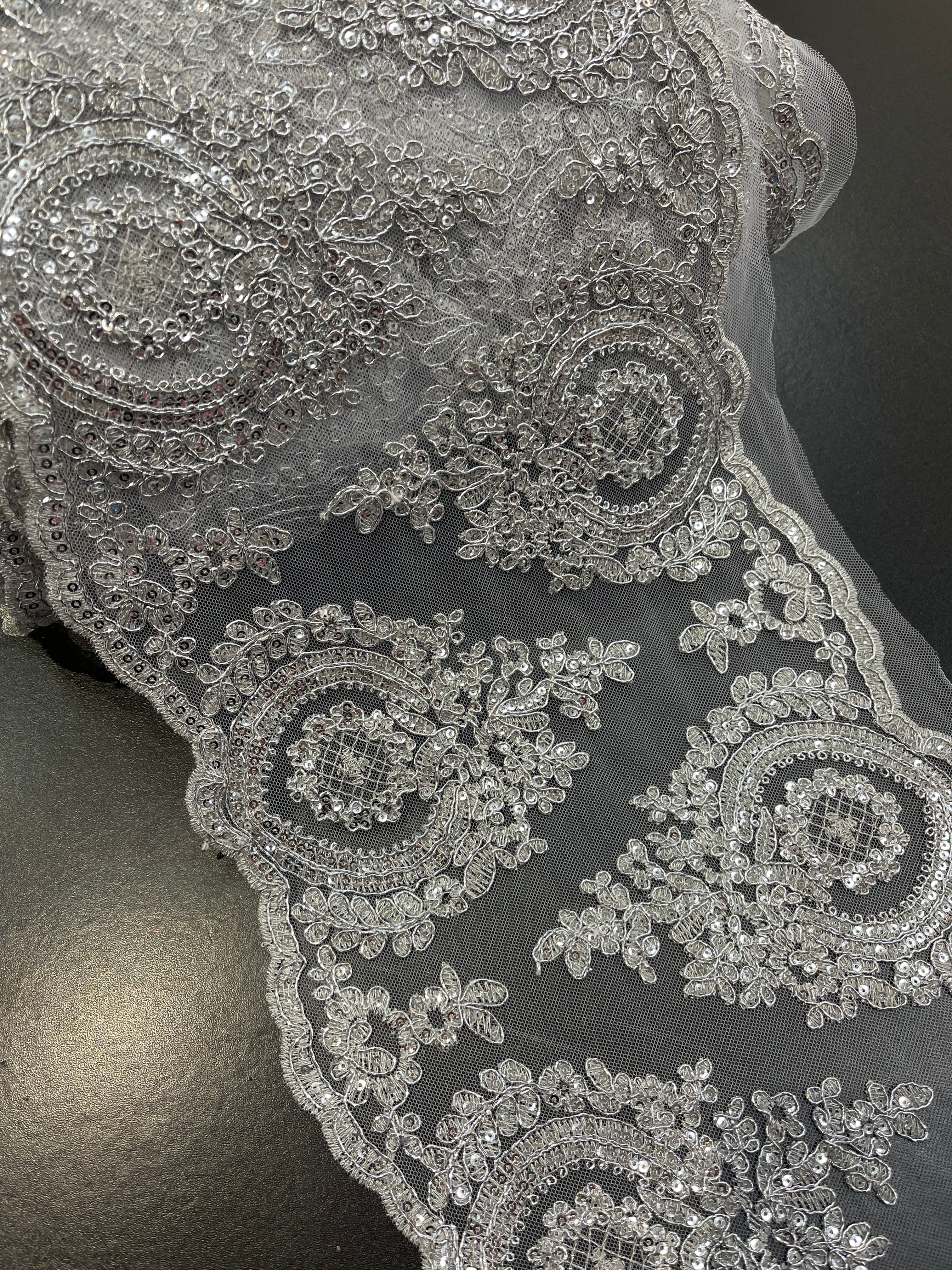 BLONDA 25cm PLATEADA 