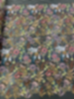 TUL BORDADO NUDE C/ LENTEJUELA MULTICOLOR 