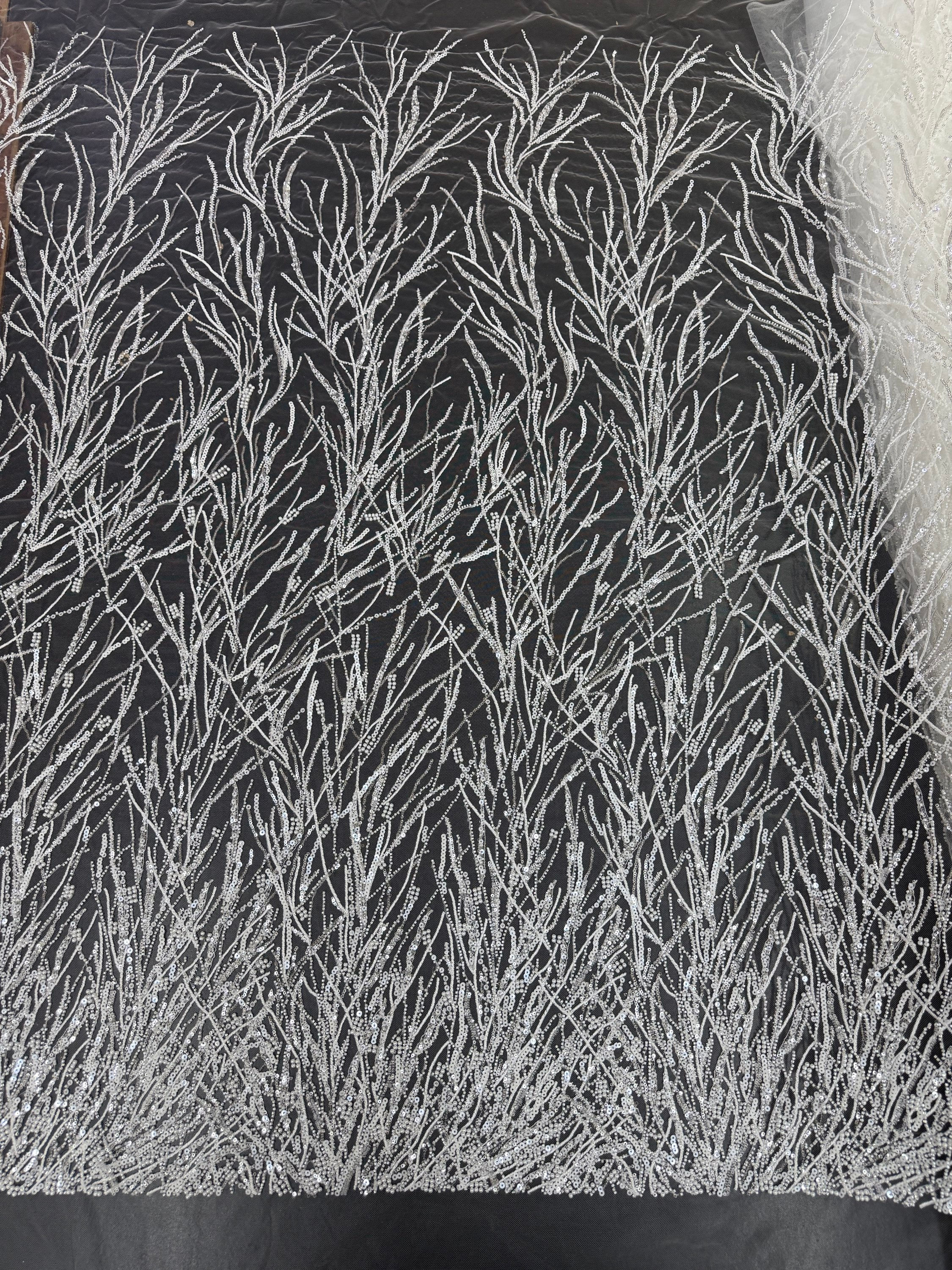 TUL BORDADO OFF WHITE