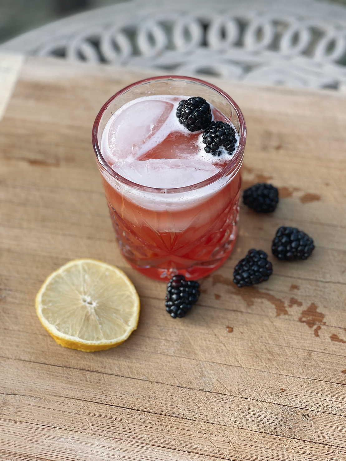 Epcot's Blackberry Moonshine Sour