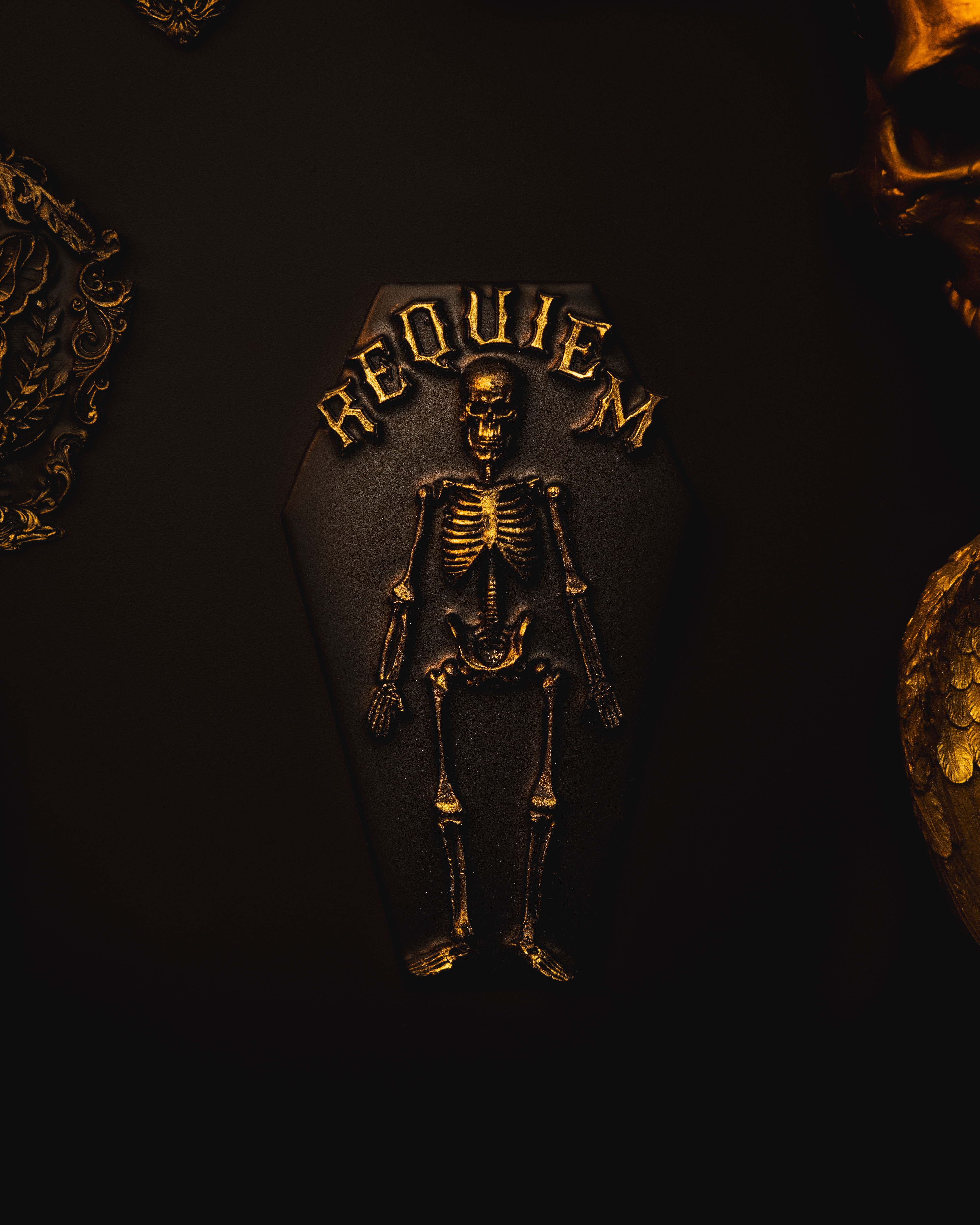 Requiem skeleton plaque