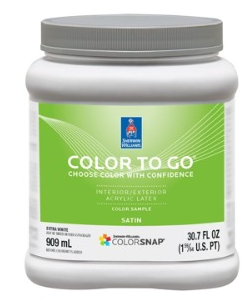a quart of sherwin-williams color to go paint sample
