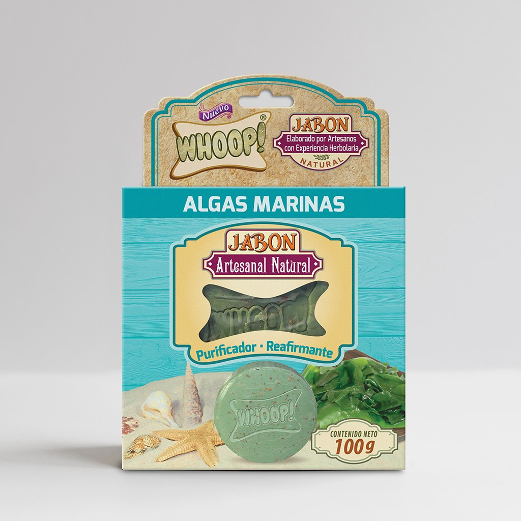 WHOOP! JABÓN NATURAL ARTESANAL ALGAS MARINAS