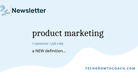 A new way to define what is product marketing