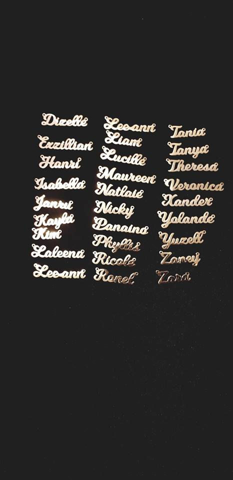 Thumbnail: Name pendants (Stainless steel Rose Gold)