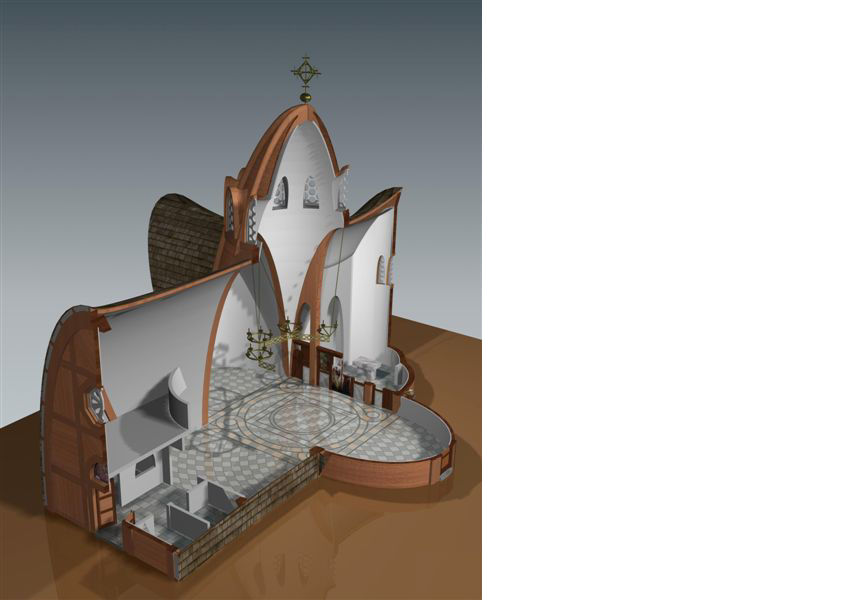 Храм скинија, ламелирано дрво, 2000