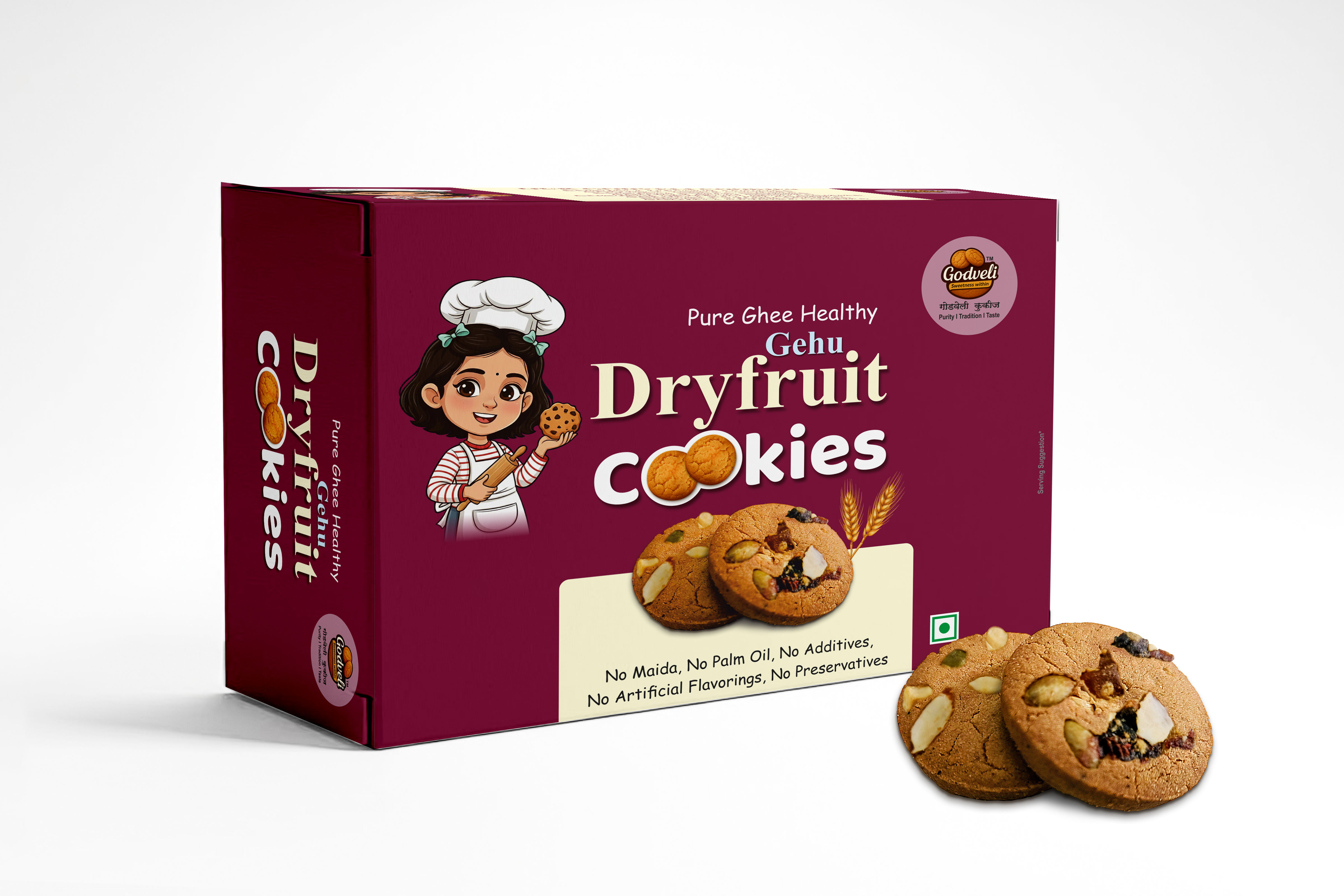 Pure Ghee Dryfruit Cookies