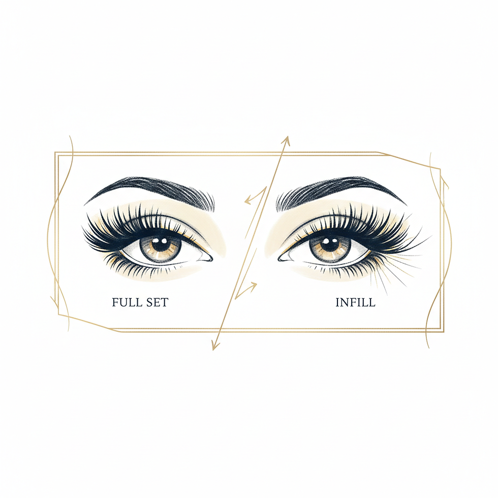 When should you choose lash Infills or full sets?