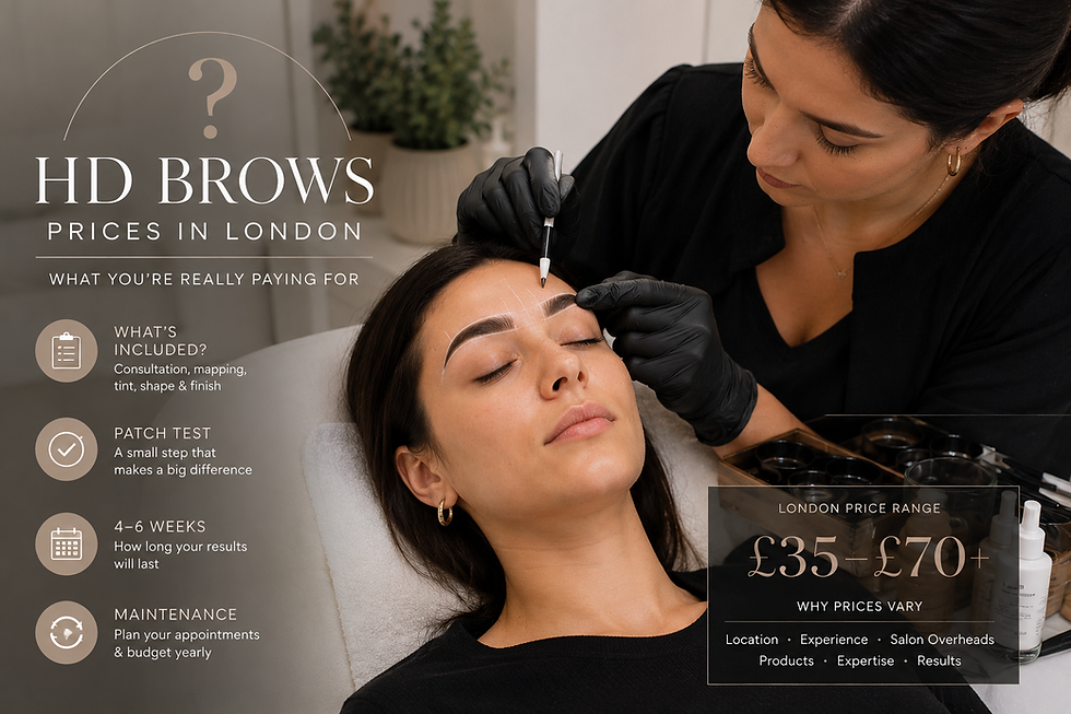 How Much Do HD Brows Cost in London? Brow Shaping, Tint & Maintenance Pricing Guide