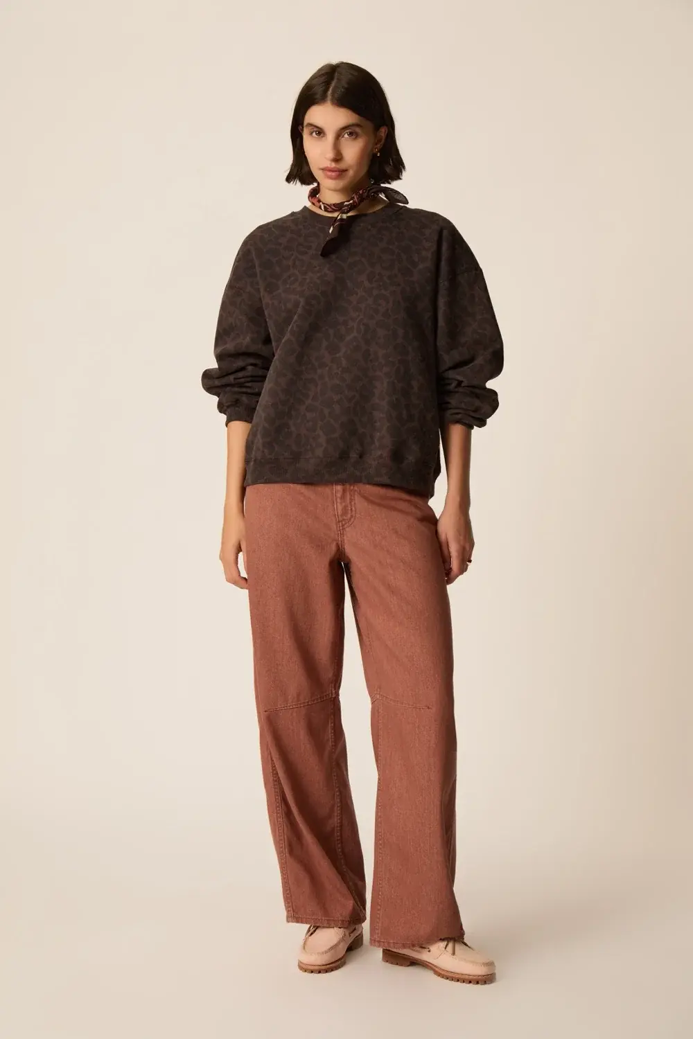 Sweatshirt Jacinthe Leopard