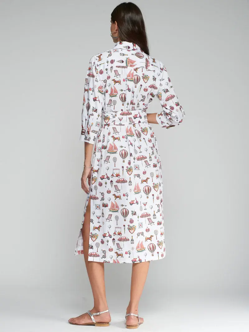 Thumbnail: Vintage Printed Shirt Dress