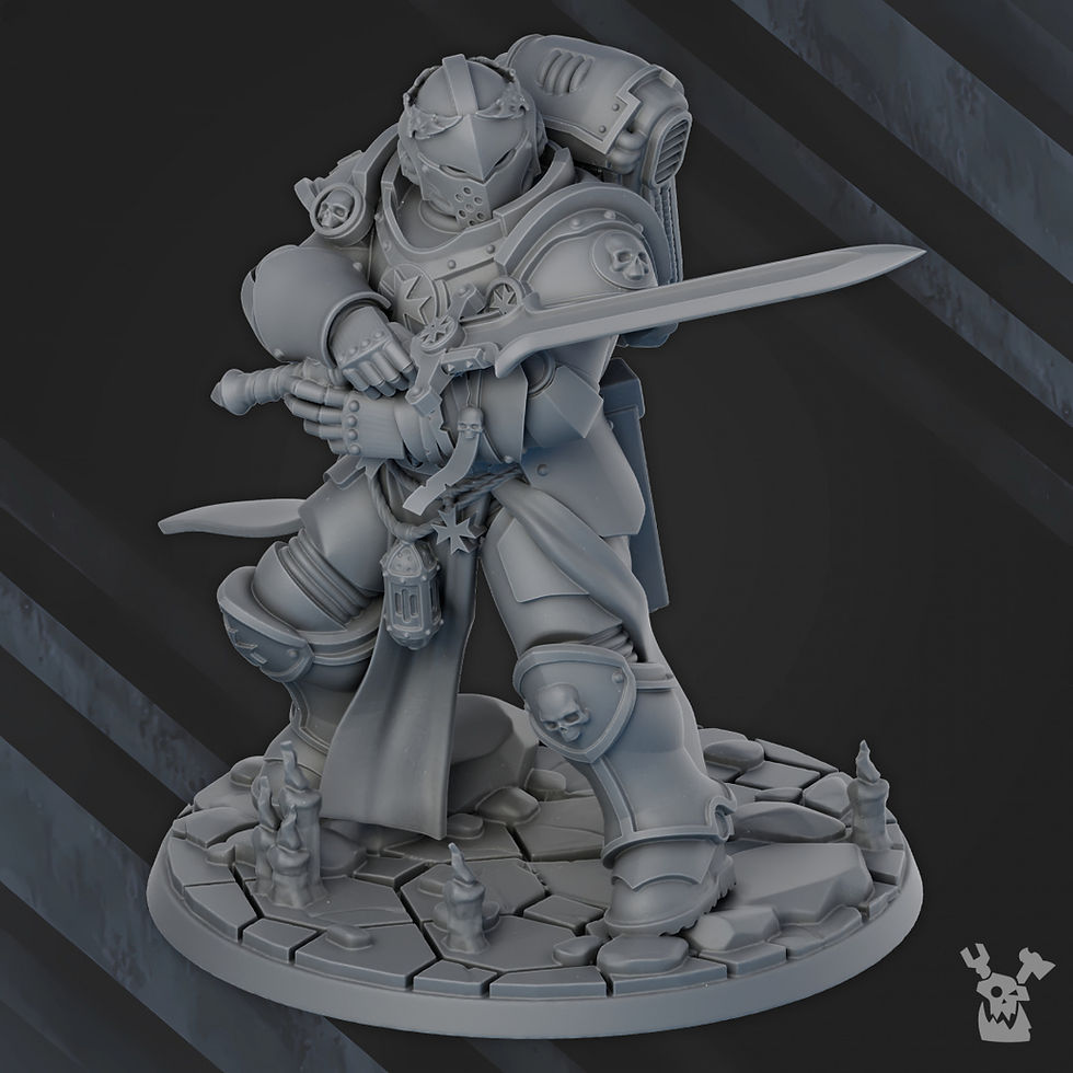 Thumbnail: FREE STL: Battle Brother + painting guide (Painting Contest)