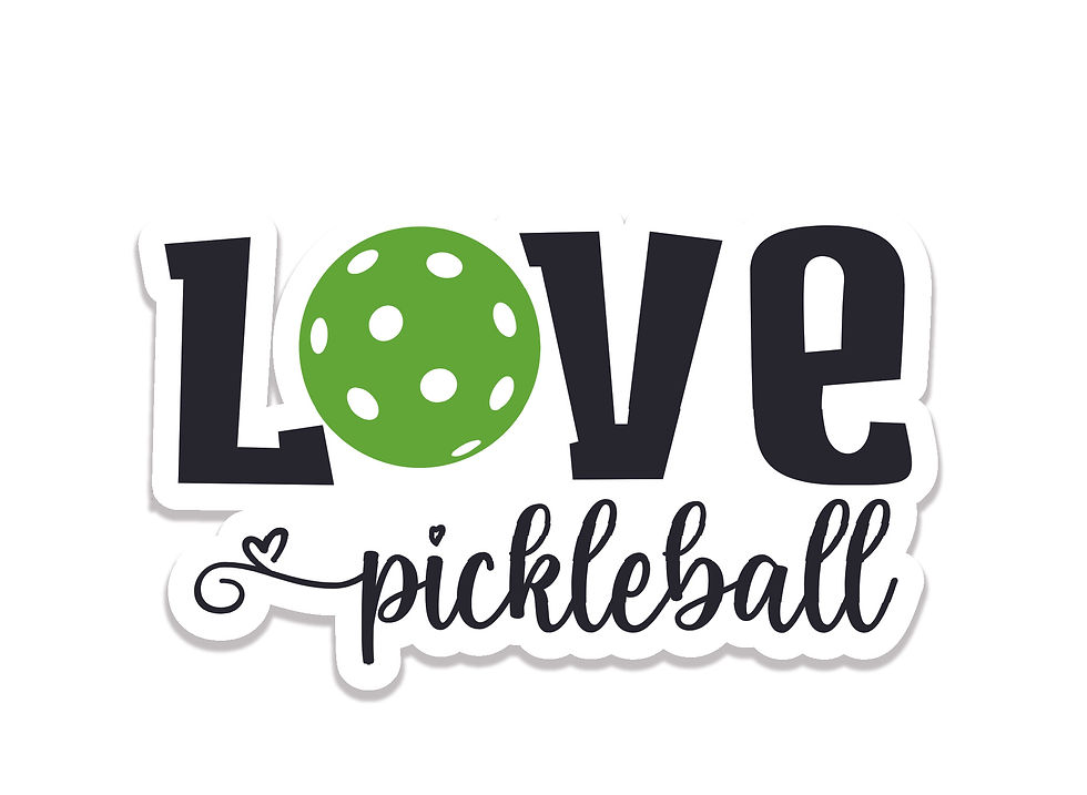 love pickleball sticker