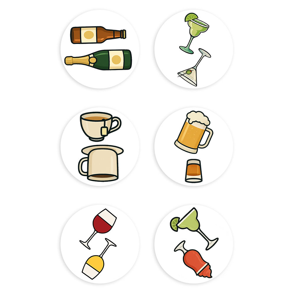 Fun Sticker Racquet Tennis Racquet Butt Stickers, Tennis Spin for Serve Decals, Drinks II ...