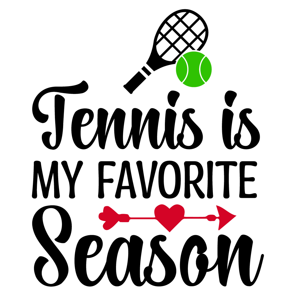 Tennis is my favorite season sticker zoom