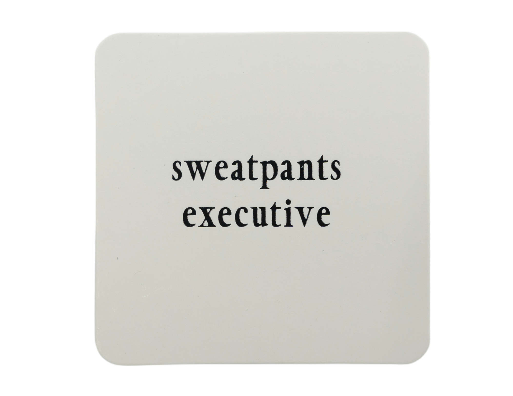 SWEATPANTS EXECUTIVE I PLANNER CARD