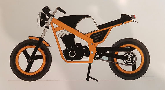 Suzuki GS500 Concept Orange