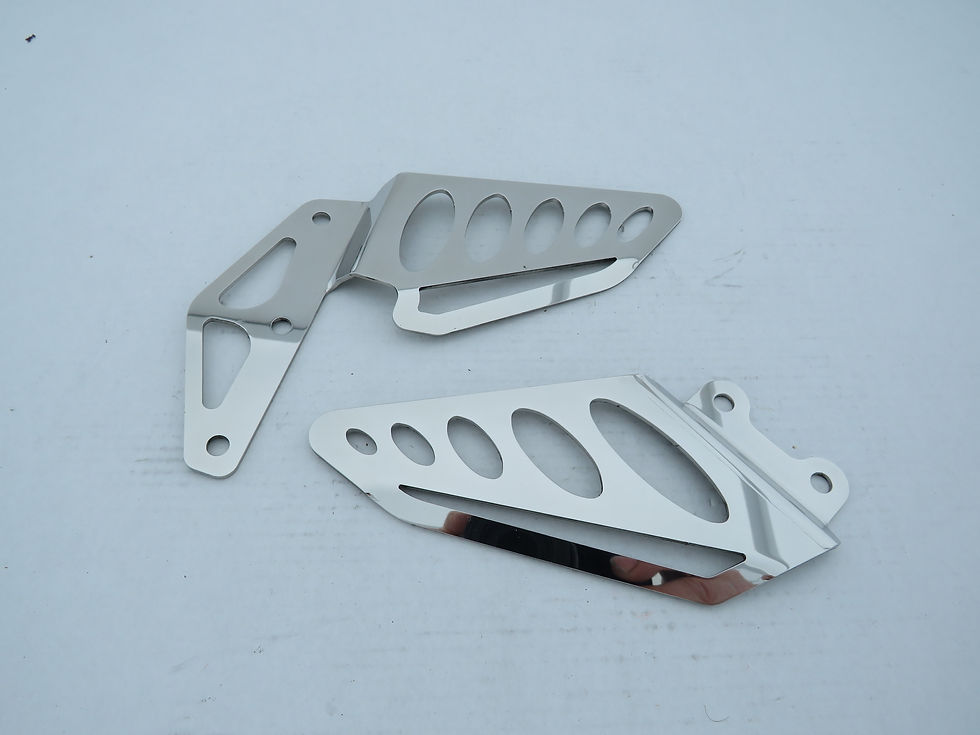 Thumbnail: Custom Heal Plates Polished Stainless Steel