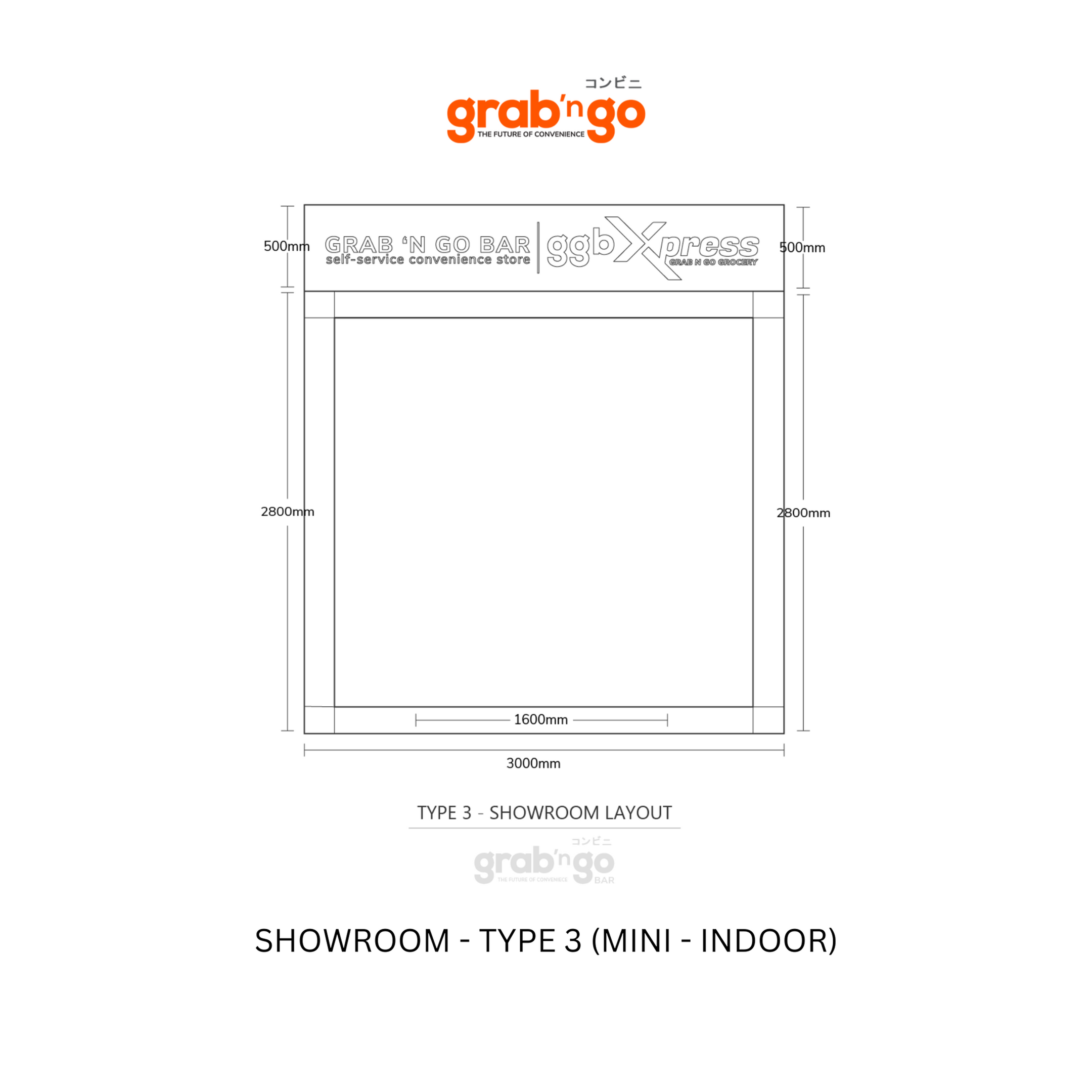 TYPE 3 - MINI (INDOOR) SHOWROOM
