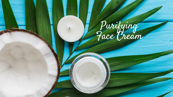 Purifying Face Cream with Coconut Oil for dry, sensitive, aging skin
