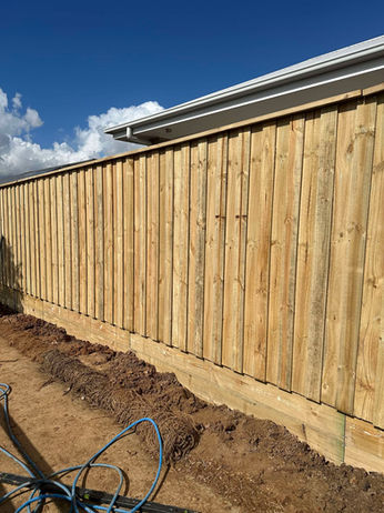 Timber fencing gables
