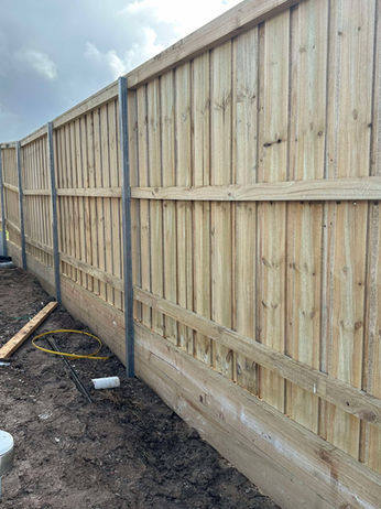 Timber fencing gables