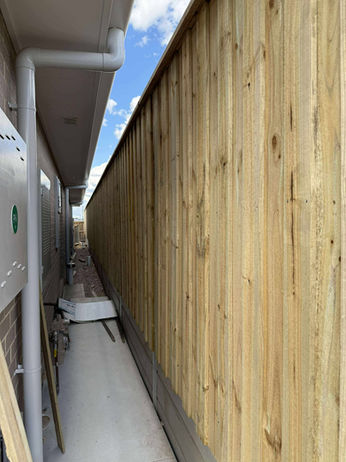 Timber fencing gables